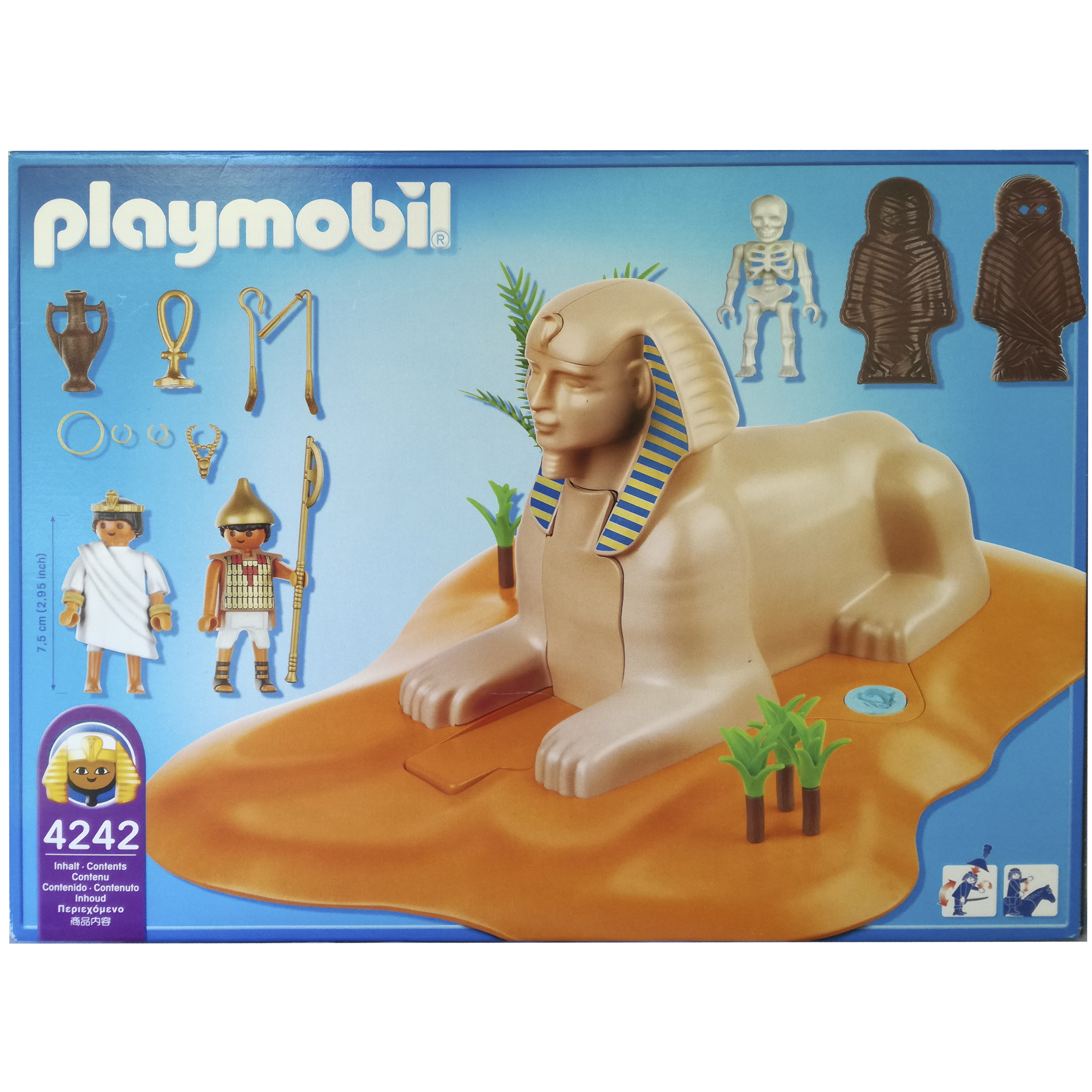 imagen trasera caja esfinge playmobil 42