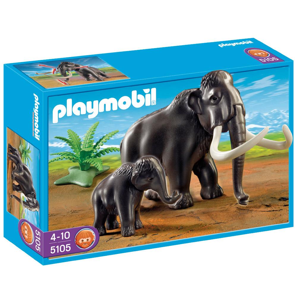 perspectiva playmobil 5105 mamut y beb