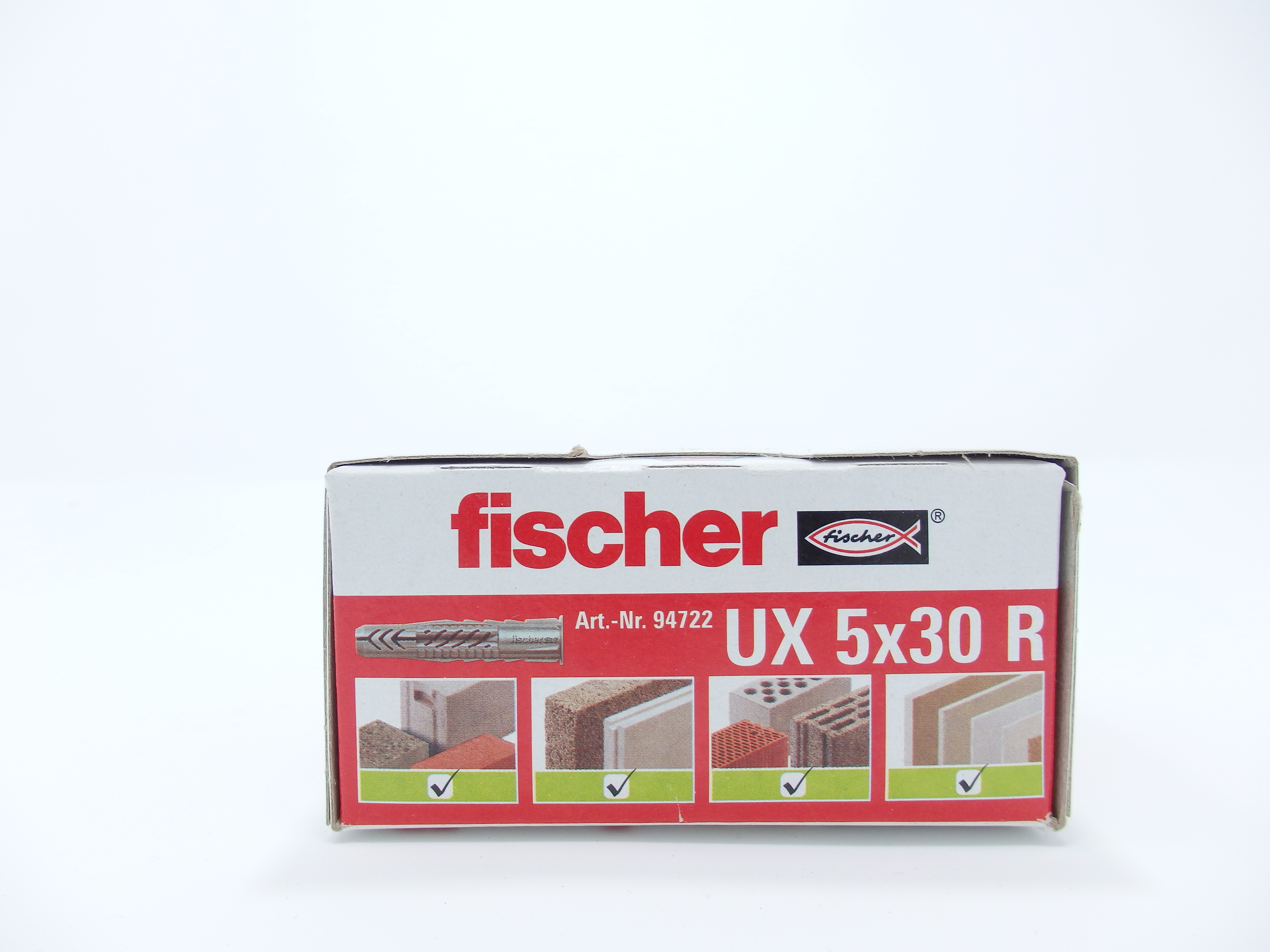 Tacos Fischer UX-R universal con reborde Especial Pladur