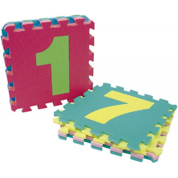 PUZZLE EVA 12PCS LETRAS, FIGURAS, O NÚMEROS