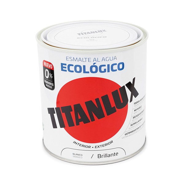 TITANLUX BASE AGUA BLANCO 750ML BRILLANTE TITAN ECOLOGICO