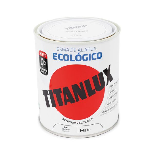 TITANLUX BASE AGUA BLANCO 750ML MATE TITAN ECOLOGICO