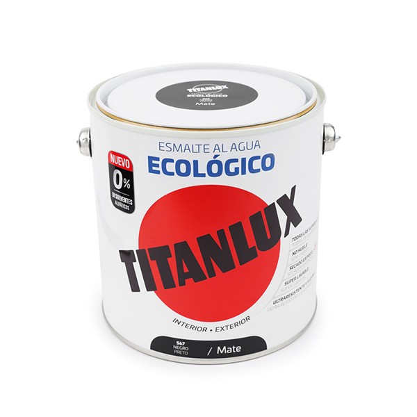 TITANLUX BASE AGUA NEGRO 750ML MATE TITAN ECOLOGICO