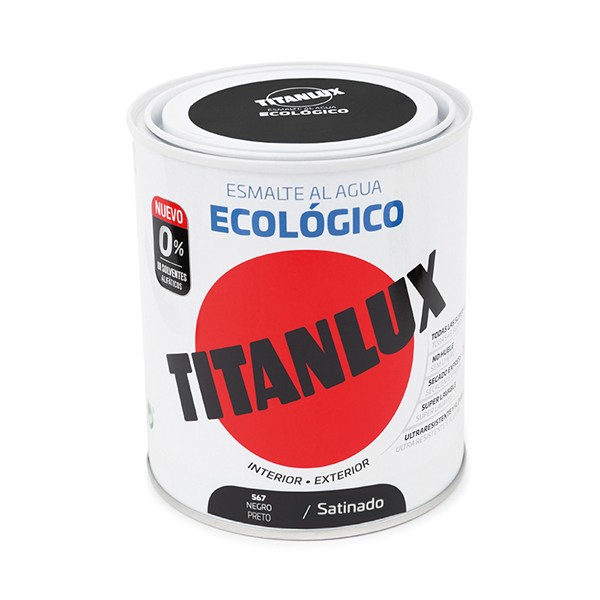 TITANLUX BASE AGUA NEGRO 750ML SAT.