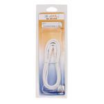 CABLE PROLONGADOR CONEXION ANTENA/TV 2,5M BLANCO