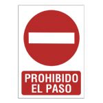 SEÑAL 210X297 PVC PROHIBIDO EL PASO